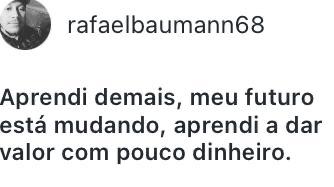 Depoimento de aluno
