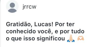 Depoimento de aluno